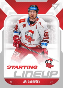 Jiri Ondrusek Olomouc Tipsport ELH 2022/23 SportZoo 2. serie Starting LINEUP #SL-57